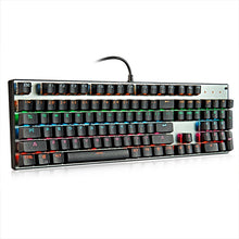 Load image into Gallery viewer, Mechanical Keyboard Green Shaft Desktop Non Punch 87 Key Keyboard
