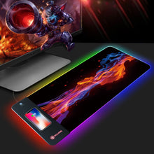 Load image into Gallery viewer, Wireless Charging Mouse Pad, RGB Luminous Mouse Pad
