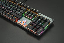 Load image into Gallery viewer, Mechanical Keyboard Green Shaft Desktop Non Punch 87 Key Keyboard
