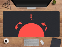 Load image into Gallery viewer, All Black Extended Keyboard Desk Pad
