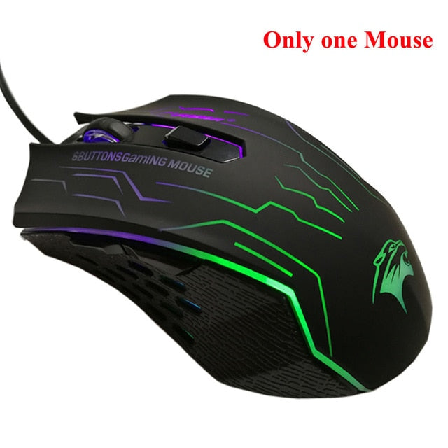 FORKA Silent Click USB Wired Gaming Mouse